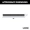 Luverne Grip Step 7" x 54" Black Aluminum Rear Step Fleet Kit Ram ProMaster 415254-401478-0 - alternate 5